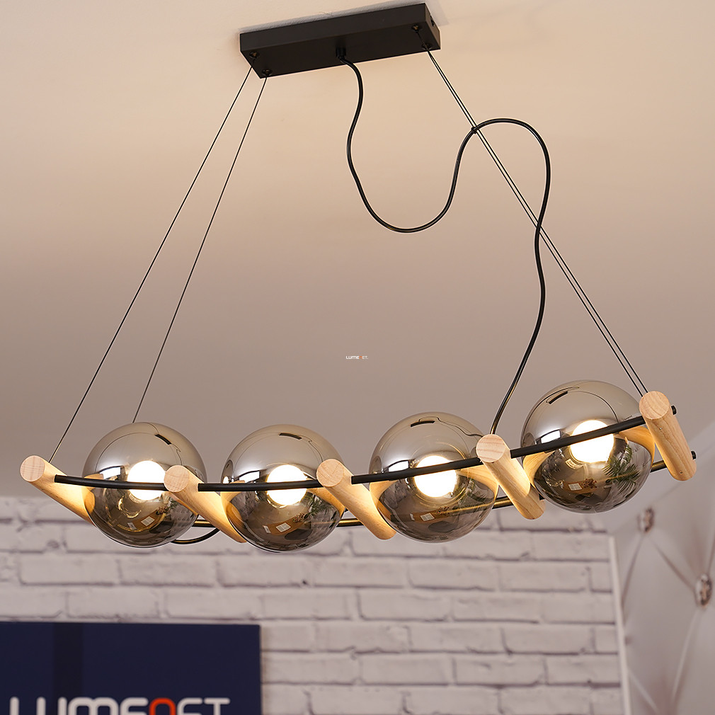 Függesztett lámpa 4 foglalattal, 75 cm - Leona Globo 15883-4H