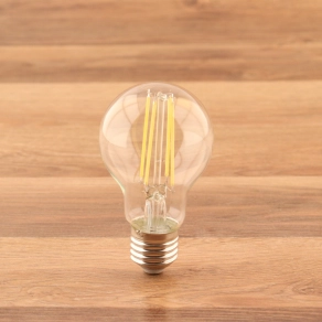   E27 LED fényforrás, 7W, 806lm, hidegfehér, víztiszta üveg