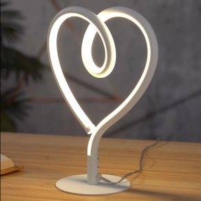   Asztali LED lámpa, szalag hatású, 23 cm, fehér - Amore Globo 28054W - 3000 K, 250 lm, 6 W, 1.5 méteres kábel