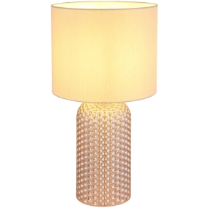   Asztali lámpa pezsgőszín, 50 cm - Sofia Globo 21735CH - 1xE27, 230 V, IP20, 1.3 méteres kábel