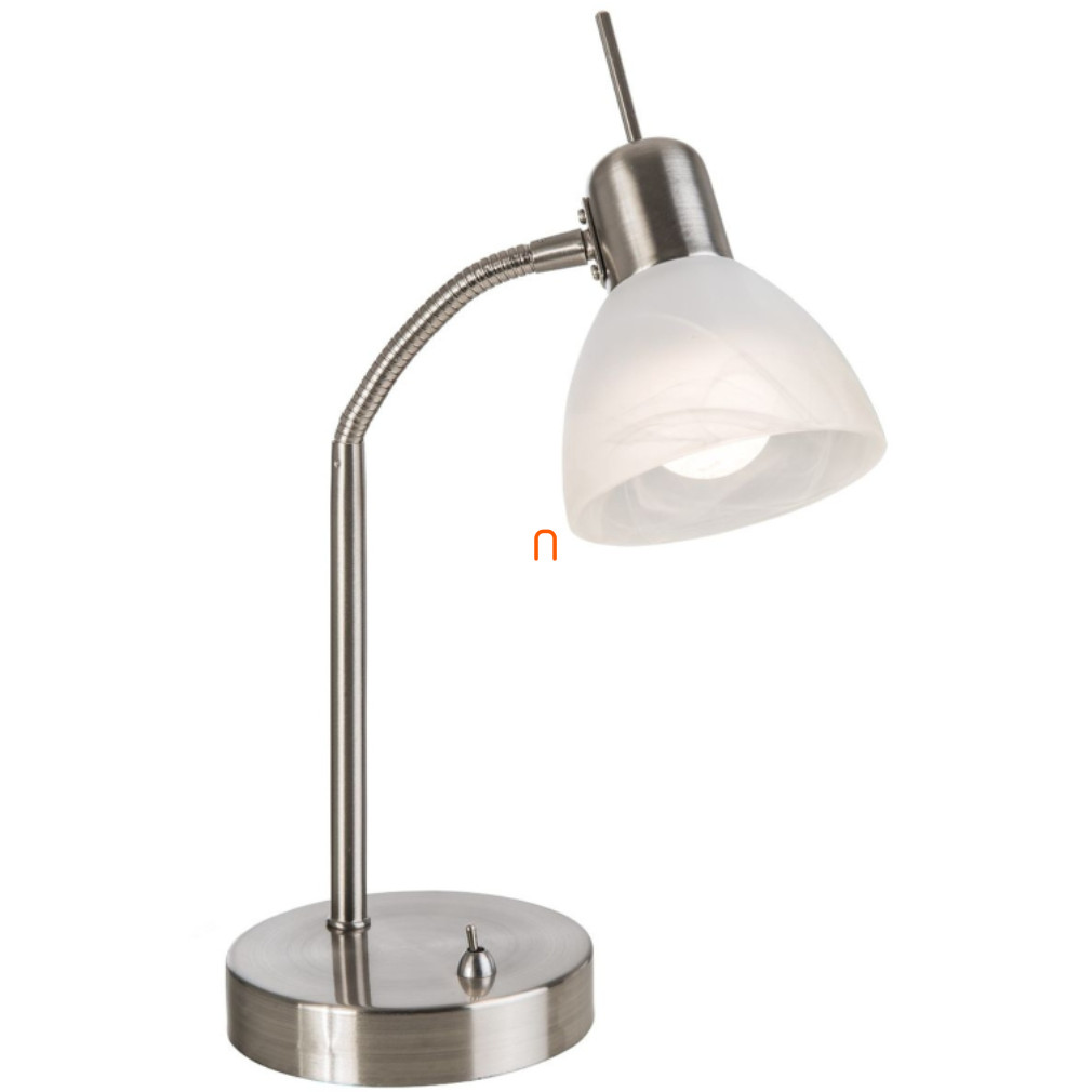 Asztali lámpa nikkel színben, 30 cm - Daytona Globo 518901016X, 1xE14 foglalattal, 230 V