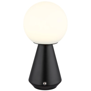   Asztali LED dekor lámpa, 23 cm, tölthető - Sora Globo 21029S - szabályozható fényerősség, 3000/4500/6500 K, 140 lm, 1,5 W, 0.8 méteres kábel