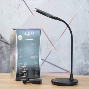   Érintőkapcsolóval szabályozható asztali LED lámpa, 38 cm - Kenny Globo 58483 - szabályozható fényerősség, éjjeli fény, memória funkció, 3000/5700 K, 520 lm, 12 W, 1.3 méteres kábel