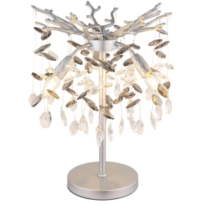   Design asztali LED lámpa kristály díszekkel, 50 cm - Queena Globo 64138TS