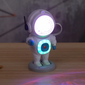   Asztornauta asztali lámpa, RGB LED-es, 22 cm, fehér - Cosmo Globo 28084 - 6 W, 1.2 méteres USB kábellel