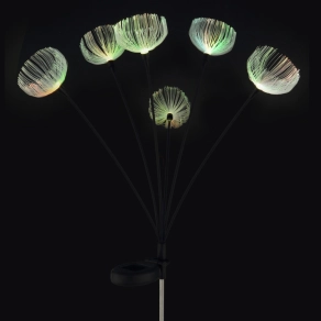   Kültéri napelemes RGB LED virágcsokor, földbeszúrható - Globo 36091