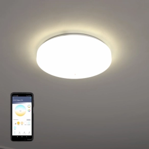   Csillám hatású szabályozható mennyezeti LED lámpa 4x4,8 W, hideg-melegfehér, fehér színű - Totari Eglo 900001