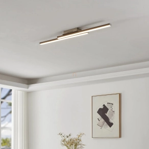   Szabályozható mennyezeti LED lámpa 2x16 W, hideg-melegfehér, fehér-nikkel színű - Fraioli RGBW Eglo 900076