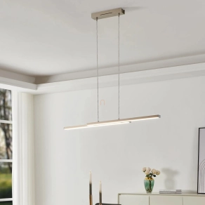   Szabályozható függesztett LED lámpa 2x16 W, hideg-melegfehér, fehér-nikkel színű - Fraioli RGBW Eglo 900077