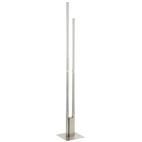   Okos LED állólámpa talpkapcsolóval, 176 cm, fehér-nikkel színű - Fraioli RGBW Eglo 900078, applikációval szabályozható, 2700-6500 K, 4800 lm, 2x16 W