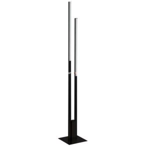   Okos LED állólámpa talpkapcsolóval, 176 cm, fekete-fehér színű - Fraioli RGBW Eglo 900082, applikációval szabályozható, 2700-6500 K, 4800 lm, 2x16 W