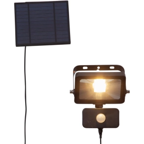   Földbe szúrható napelemes kültéri LED lámpa mozgásérzékelővel, 15x0,03 W, melegfehér, fekete - Villagrappa Eglo 900247