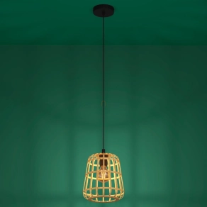   Árnyékvető függesztett lámpa boho stílusban, 24 cm - Montezuelo Eglo 390152, 1xE27 foglalattal, 220-240 V