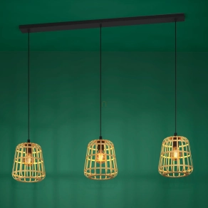   Árnyékvető függesztett lámpa boho stílusban - Montezuelo Eglo 390153, 3xE27 foglalattal, 220-240 V
