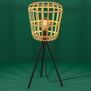   Natúr asztali lámpa, 59 cm - Montezuelo Eglo 390154, 1xE27 foglalattal, 220-240 V