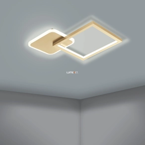   Távirányítós mennyezeti LED lámpa 15 W, hideg-melegfehér, 33x33 cm, arany-fehér színű - Gafares Eglo 900424
