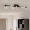 LED spot lámpa 12,8 W, melegfehér, fekete - Cardillio Eglo 900516