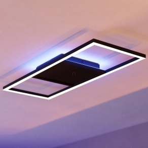   Okos mennyezeti LED lámpa - Calagrano-Z Eglo 900566, 2600 lm, 3000-6500 K+RGB, állítható színhőmérséklet és szín, applikációval szabályozható, Bluetooth, ZIgbee, 21 W, 220-240 V