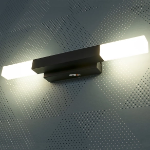   Fürdőszobai tükörvilágító LED lámpa, fekete - Alcudia Eglo 900617