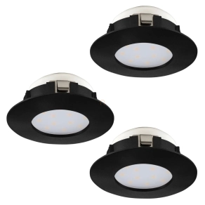   Süllyesztett LED lámpa, 3 darabos - Pineda Eglo 900744, 360 lm, 3000 K, 3x4,9 W, 220-240 V/IP44