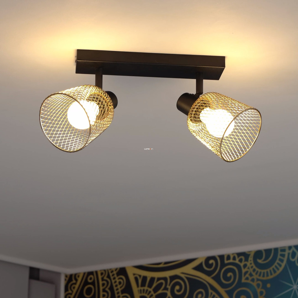 Spot lámpa 2 foglalattal arany színben - Coslada Eglo 900694