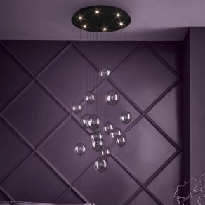   Buborék függesztett LED lámpa - Espardello Eglo 390333, 3000 lm, 3000 K, 6x4,2 W, 220-240 V, IP20