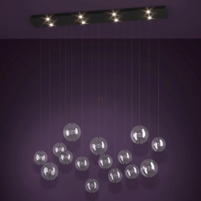   Buborék függesztett LED lámpa - Espardello Eglo 390334, 4000 lm, 3000 K, 8x4,2 W, 220-240 V, IP20