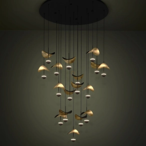   Függesztett LED lámpa, 78 cm - Dracera Eglo 390341, 4760 lm, 3000 K, 17x2,3 W, 220-240 V