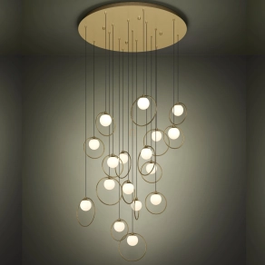   Függesztett LED lámpa, 78 cm - Portocolom Eglo 390346, 5950 lm, 3000 K, 17x3 W, 220-240 V