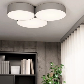   Okos LED mennyezeti lámpa szürke színben - Barbano-Z-RGBW Eglo 900855