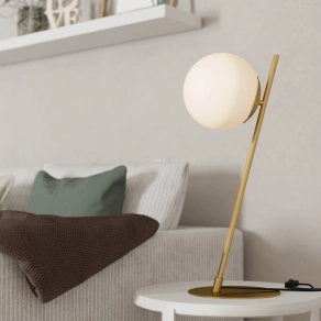   Modern asztali lámpa arany színben, 56 cm - Rondo 4 Eglo 900868, 1xE27 foglalattal