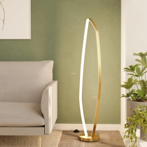   Design LED állólámpa, 129 cm arany színben - Vallerosa Eglo 900919, 3000 K, 3400 lm, 25,2 W