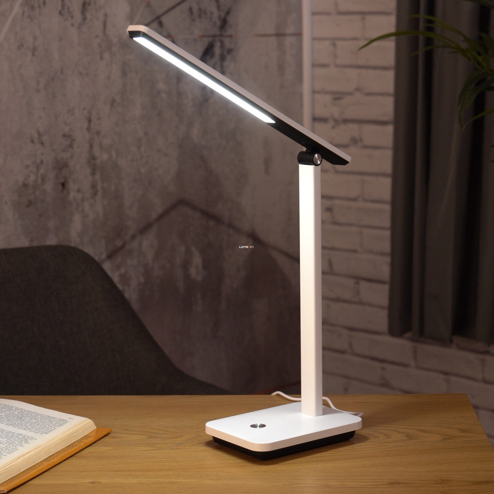 Szabályozható íróasztali LED lámpa, fényű 35 cm - Iniesta Eglo 900956, USB, 3 lépésben szabályozható, 3000-6500 K, 360 lm, 3,6 W