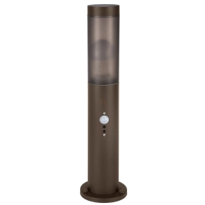   Kültéri mozgásérzékelős állólámpa rozsda színben, 45 cm - Helsinki Eglo 900986, 1xE27 foglalattal, IP44, 220-240 V