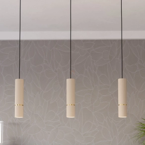   Függesztett lámpa, bordázott - Caminia Eglo 901152, 3xGU10 foglalattal, 220-240 V, LED fényforrásaal