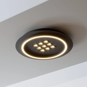   Távirányítóval szabályozható mennyezeti LED lámpa - Balazote Eglo 901191, 2300 lm, 2700-6500 K, állítható színhőmérséklet, 20,5+9x0,9 W, 220-240 V