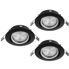   Süllyesztett lámpa keret, 3 darabos - Favazzina Eglo 901755, 3xGU10 foglalattal, 220-240 V, IP20, fényforrással