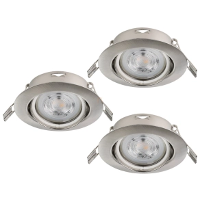   Süllyesztett lámpa keret, 3 darabos - Favazzina Eglo 901757, 3xGU10 foglalattal, 220-240 V, IP20, fényforrással