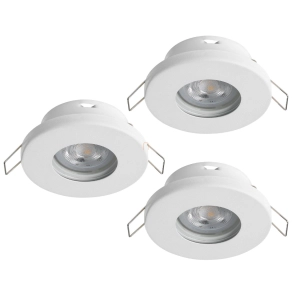  Süllyesztett lámpa keret, 3 darabos - Favazzina Eglo 901759, 3xGU10 foglalattal, 220-240 V, IP20/IP44, fényforrással
