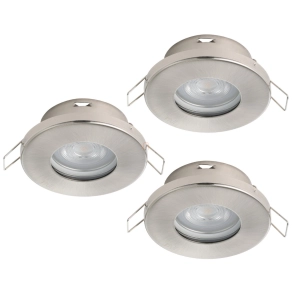   Süllyesztett lámpa keret, 3 darabos - Favazzina Eglo 901761, 3xGU10 foglalattal, 220-240 V, IP20/IP44, fényforrással