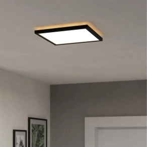   Okos fürdőszobai mennyezeti LED lámpa - Rovito-Z Eglo 901466, 1780 lm, 2700-6500 K+RGB, állítható színhőmérséklet és szín, applikációval szabályozható, Bluetooth, ZIgbee, 13,4 W, 220-240 V, IP44
