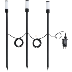   Kültéri földbe szúrható LED lámpa távirányítóval, 60 cm - Zancaro 1 Eglo 902043, 390 lm, 3x1 W