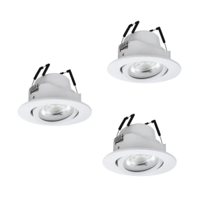   Szabályozható süllyesztett RGBW LED lámpa, 14,7 W, 3x490 lm, 2700-6500 K - Saliceto-Z Eglo 902286