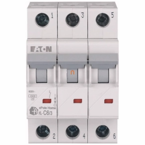 Eaton kismegszakító 3P C 6A 4,5kA HL-C6/3 (194788)