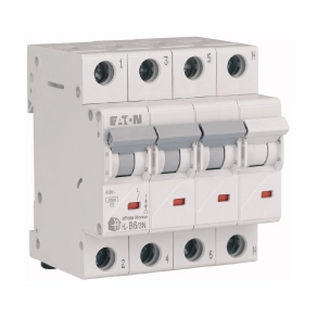   Eaton home kismegszakító 4, 5kA, 3P+N, 6A, b jelleggörbe, hl-b6/3n-194798