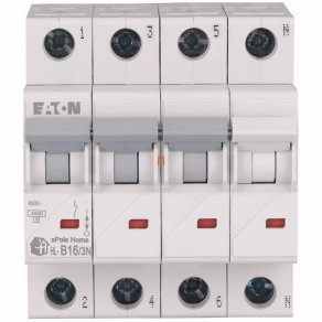 Eaton kismegszakító 3P+N B 16A 4,5kA HL-B16/3N (194801)