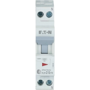   Eaton HLN-C13/1N Home kismegszakító 4,5kA, 1P+N (1TE), 13A, C EP-501060