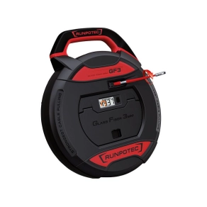   Vezetékbehúzó üvegszálas, digitális hosszmérővel, 30m, átmérő 3mm Runpotec GF3 101930