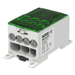   Morek Elosztóblokk OJL 400A zöld 1xAl/Cu95-240 - 4xCu35/3xCu50 MAB1401G10